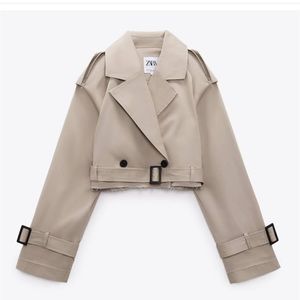 Zara Cropped Trench Coat